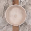 Lavabo rotondo in travertino "Tonda Slim"