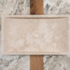 Lavabo rettangolare in travertino "Wave"