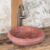 Kleines Waschbecken aus Travertin „Essential V“