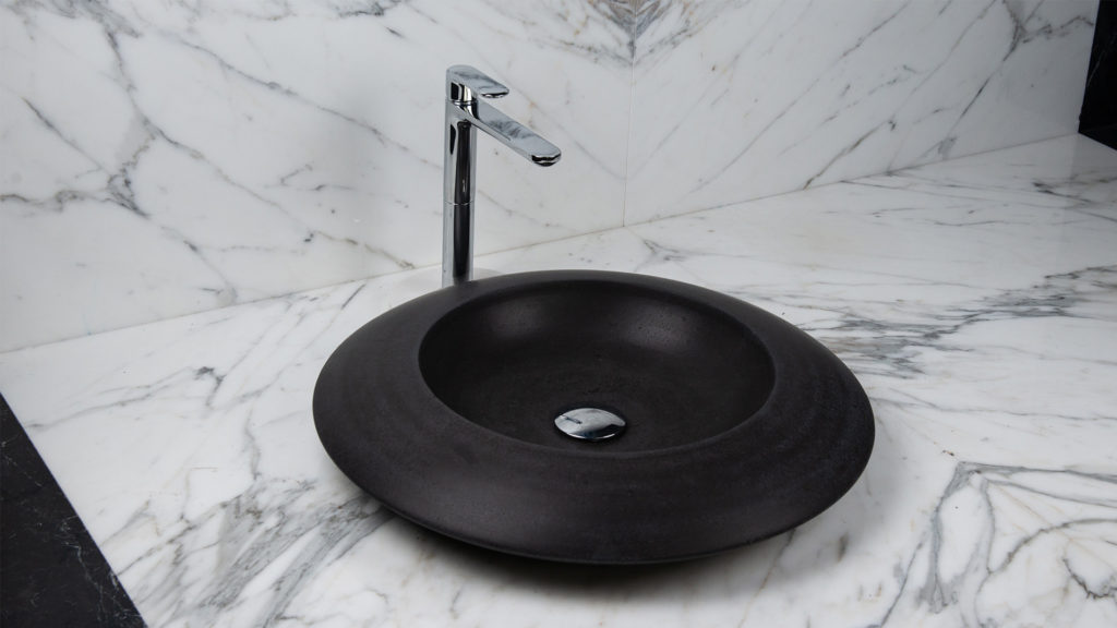 Round basalt washbasin "Enterprise BS"