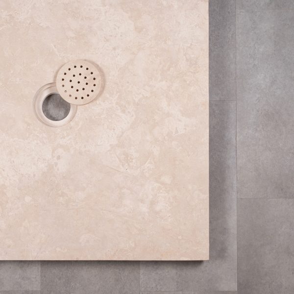 Travertine shower base "Flat"