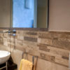 Mosaico in travertino "Strips Tuscany Mix" Moderno