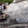 Cross-cut travertine "Ice"