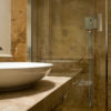 Cross-cut travertine "Leather Brown"