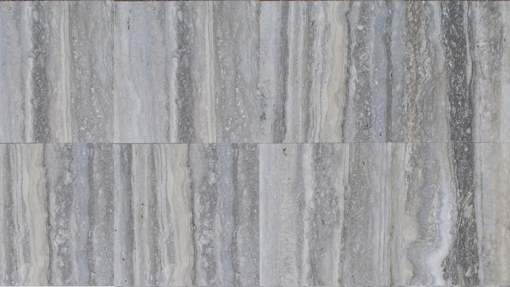 Vein-cut travertine "Zebra Silver Ocean"