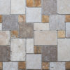 Mosaico in travertino "Mini Comp 40 Multicolor Blend" Ciottolo