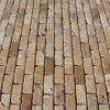 Mosaico in travertino "2,5x5,0 Multicolor" Rustico