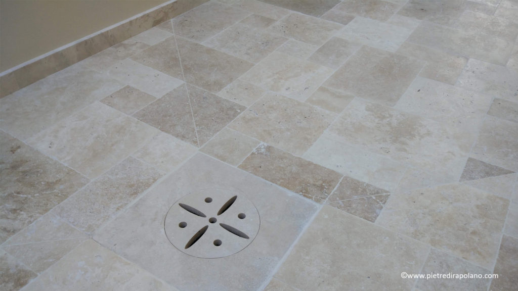 Cross-cut travertine “Avana Mix”