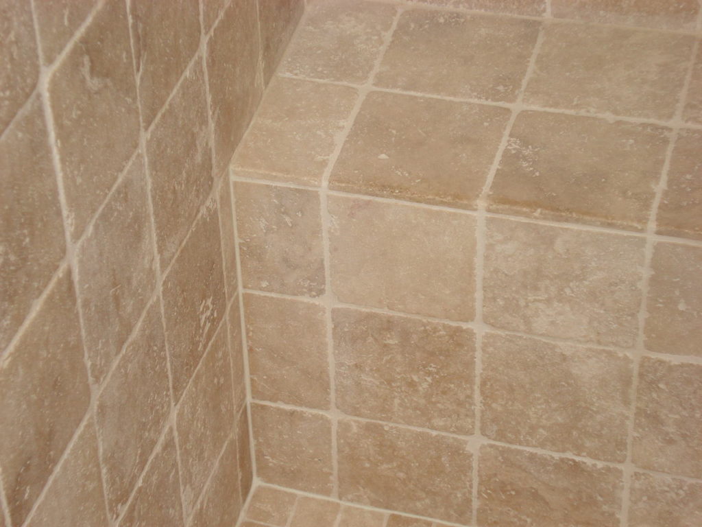 Travertine tile “10.0x10.0 Light Blend” Pebble