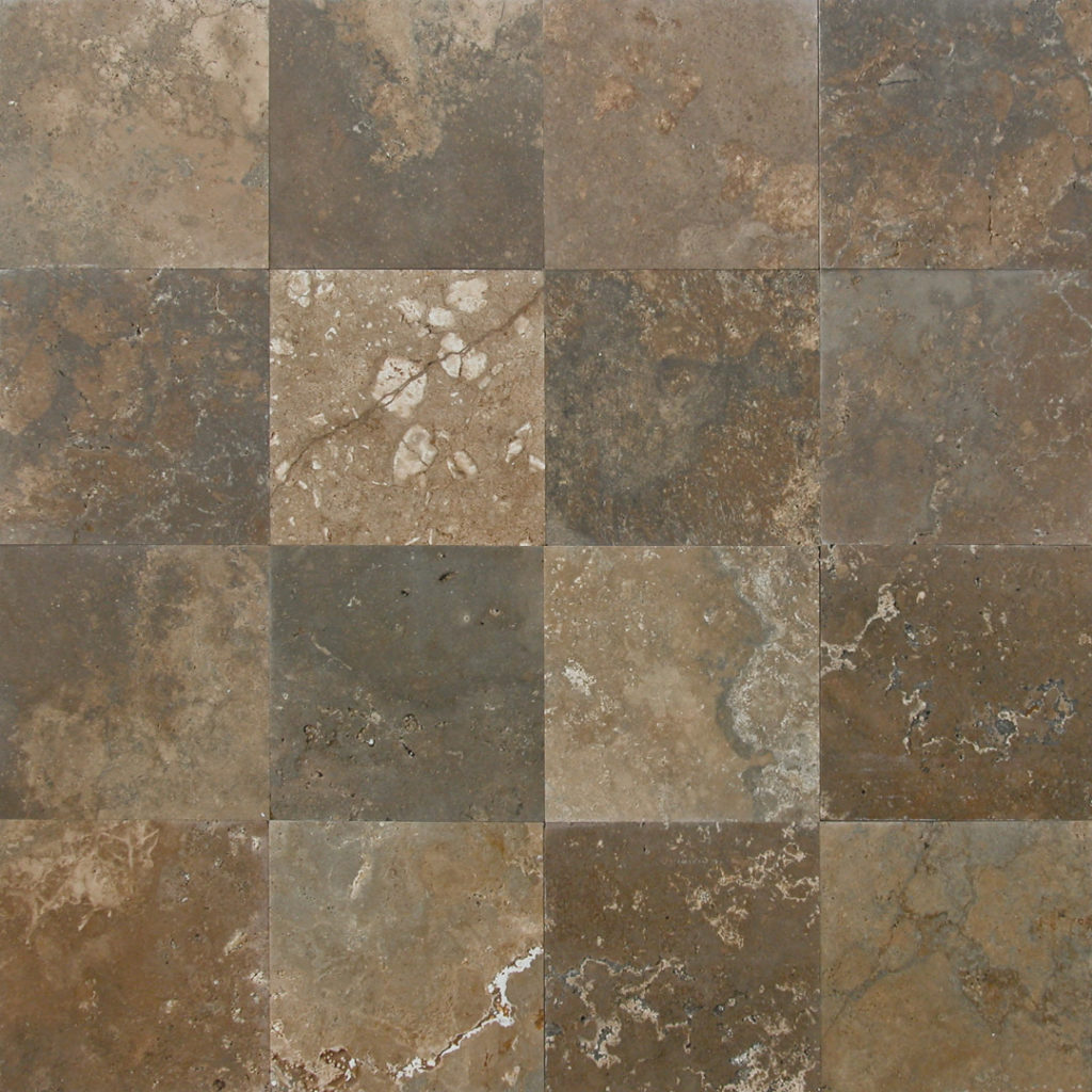 Cross-cut travertine “Venato Scuro”