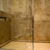 Cross-cut travertine "Leather Brown"