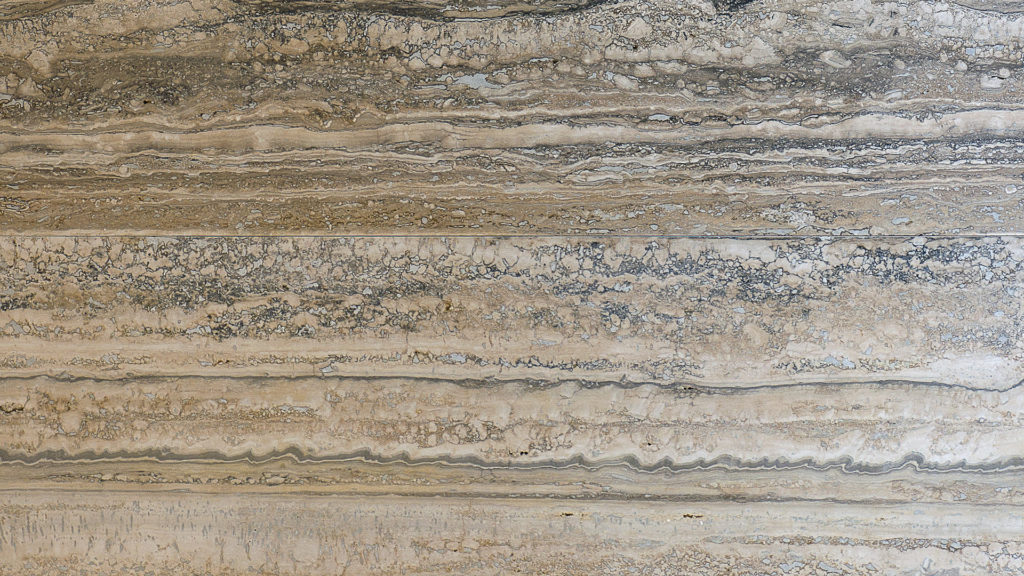Vein-cut travertine "Zebra Silver Grey"