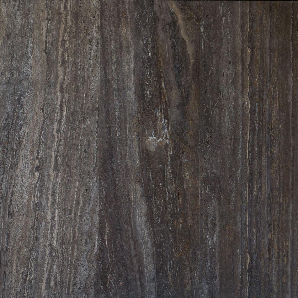 Vein-cut travertine “Zebra Black”