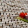 Mosaico in travertino "1,5x1,5 Tuscany Mix" Levigato