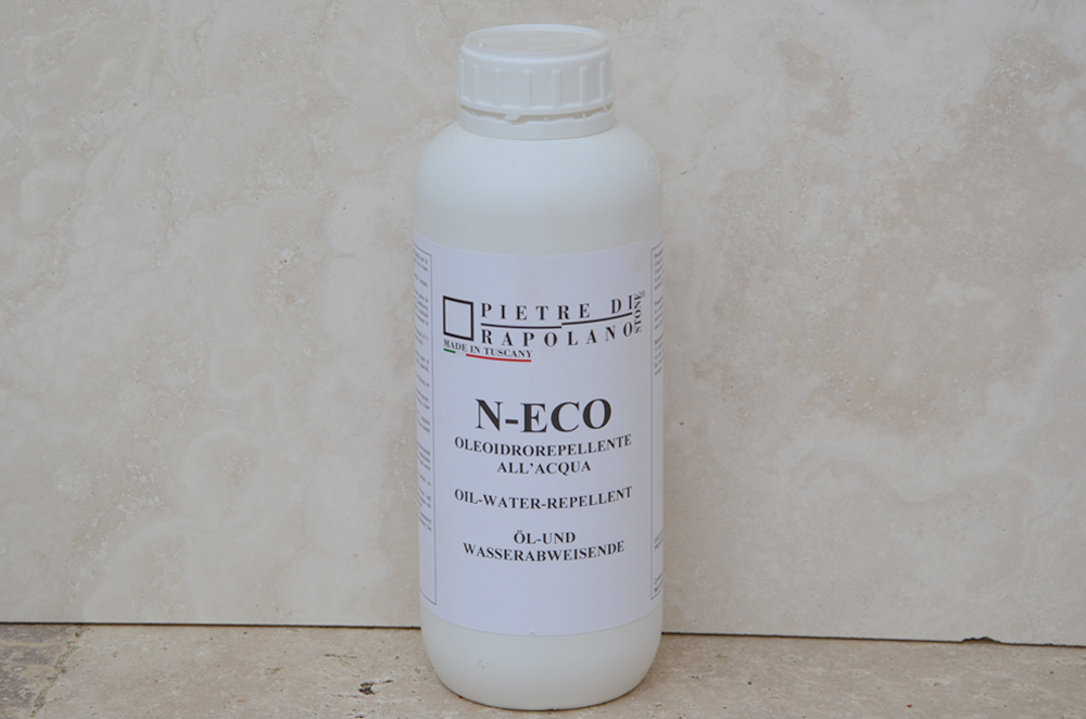 “N-Eco” water-based treatment for travertine