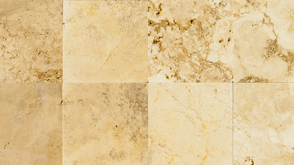 Cross-cut travertine "Nuvolato Gold"