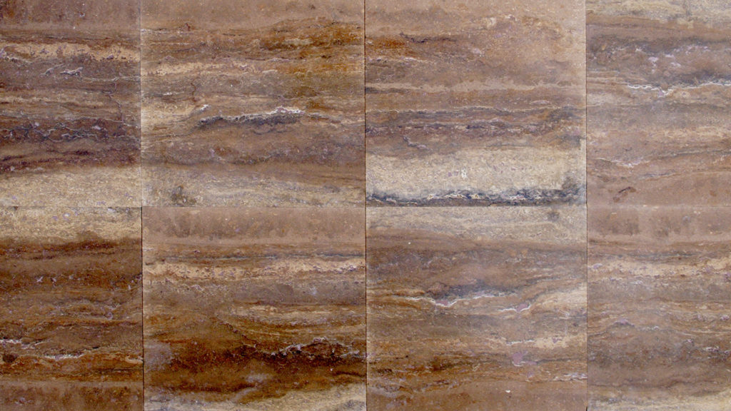 Vein-cut travertine “Zebra Scura”