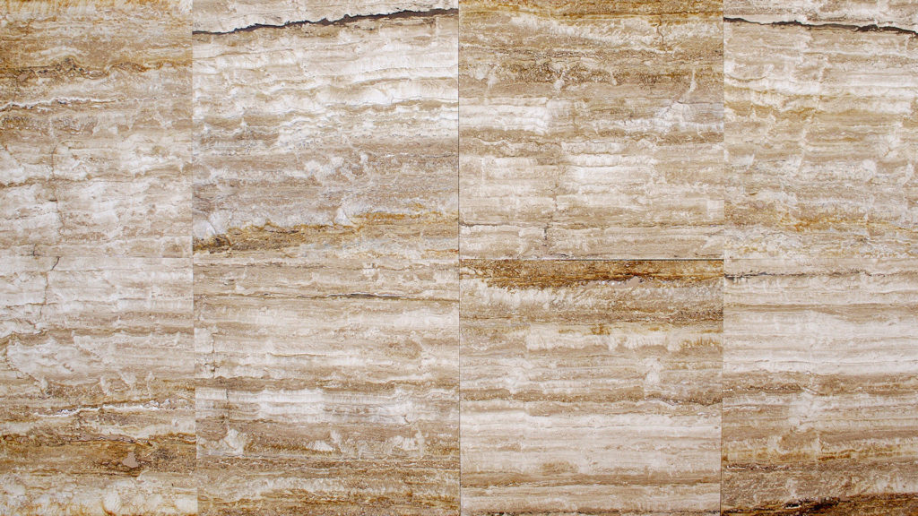 Vein-cut travertine "Zebra Gold"