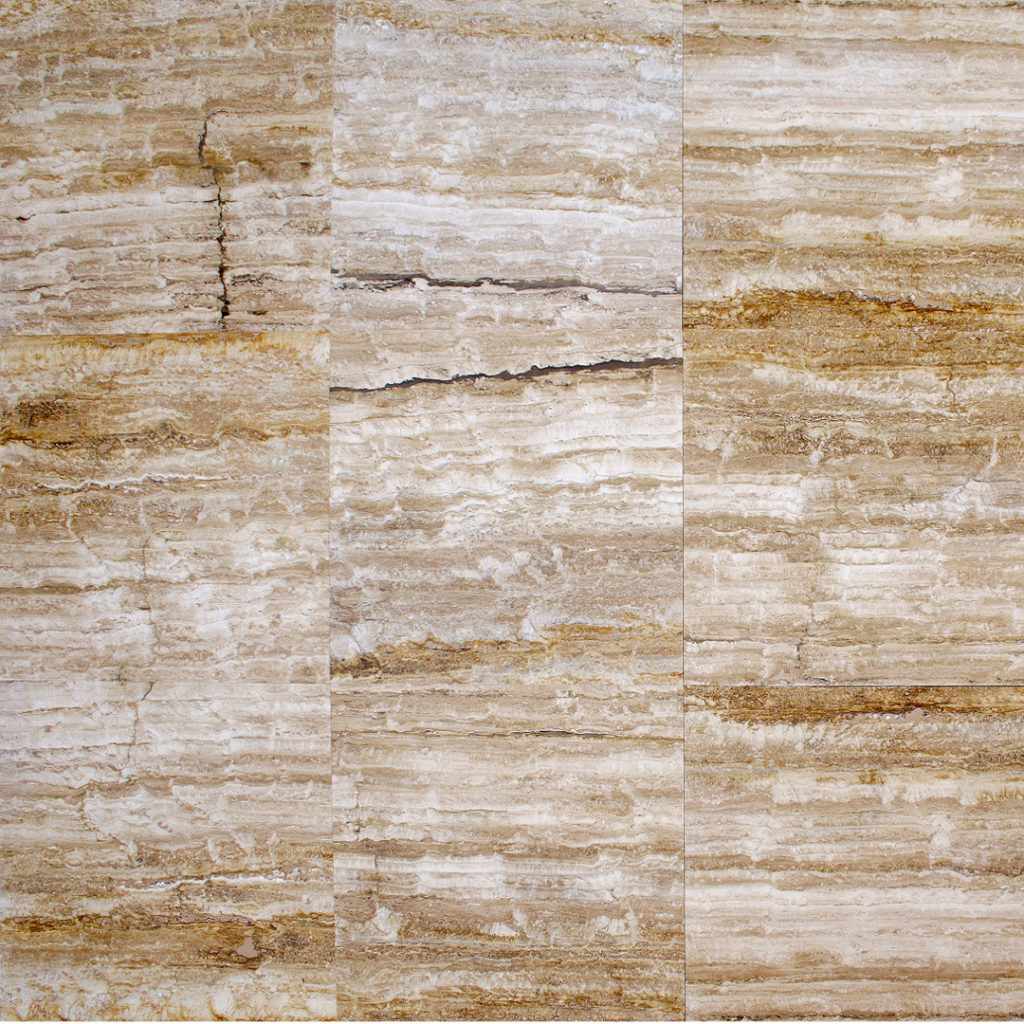 Vein-cut travertine “Zebra Gold”