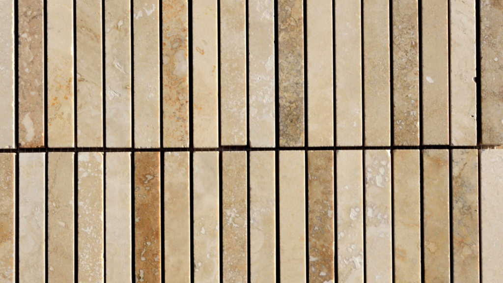 Mosaico in travertino "Mini Planks HF" Moderno