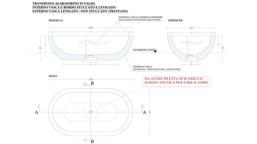 Progetto vasca da bagno