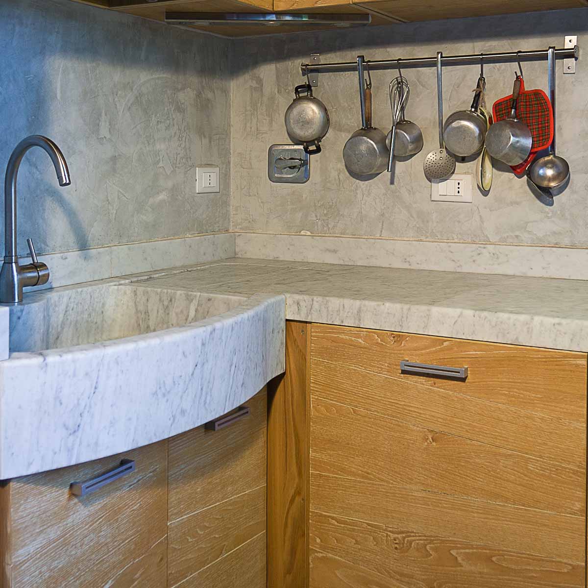 Cucina in rovere spazzolato