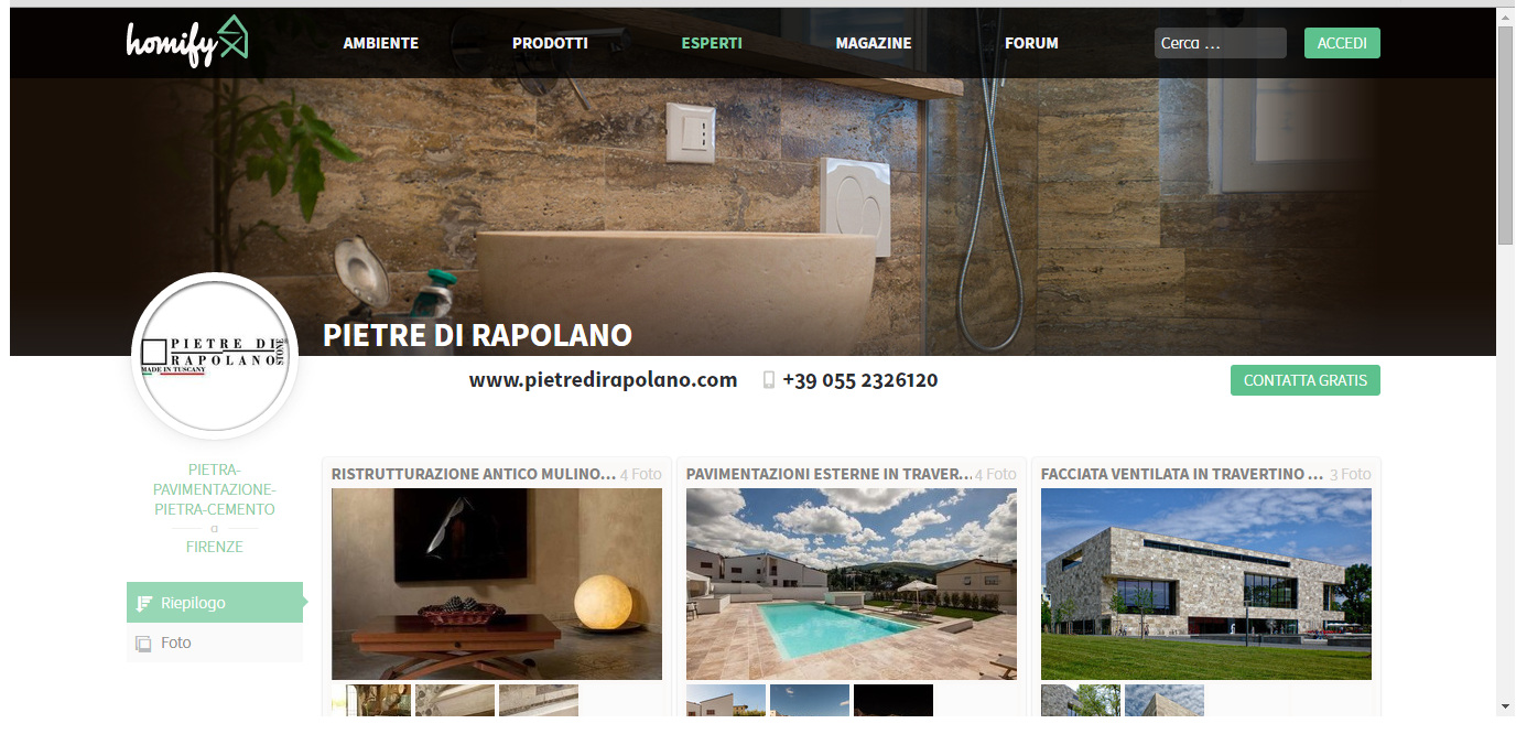 Scopri i nostri lavabi anche su homify