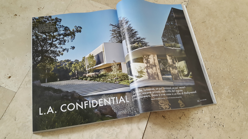 elle decor magazine interior in the press rassegna stampa michael bay architettura