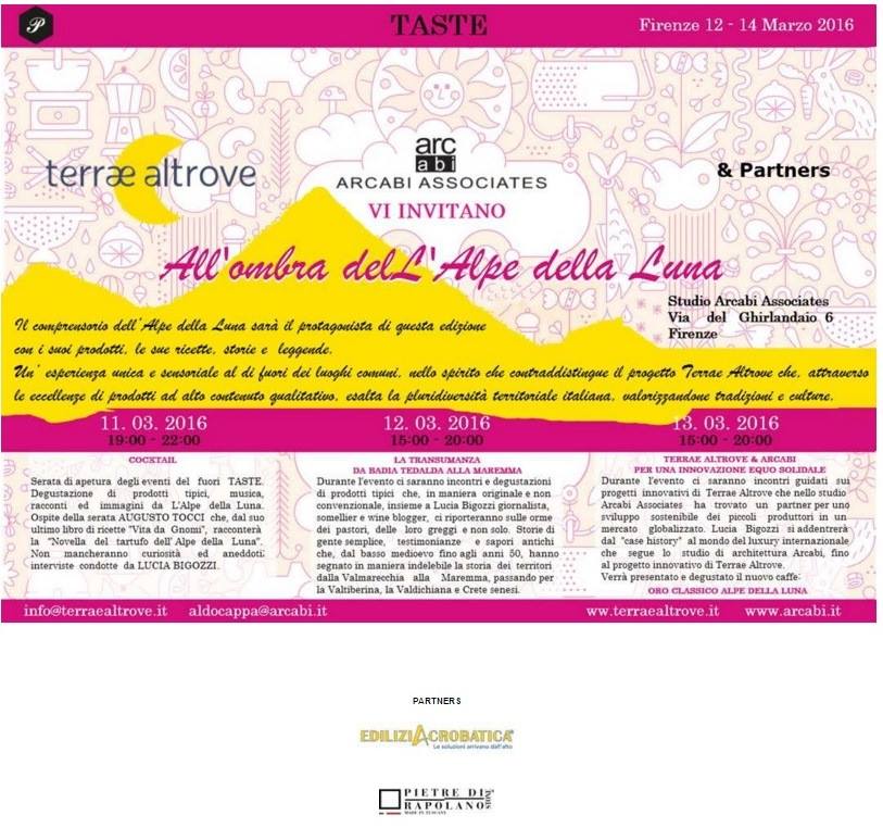 taste event terrae altrove pietre di rapolano arcabi march 2016
