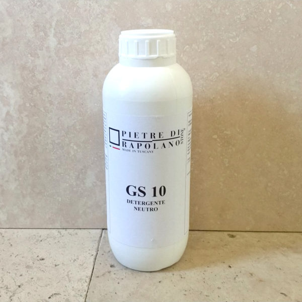 "GS 10" detergent for travertine