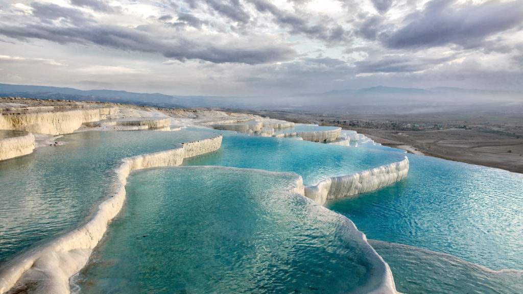 Piscine naturali in travertino