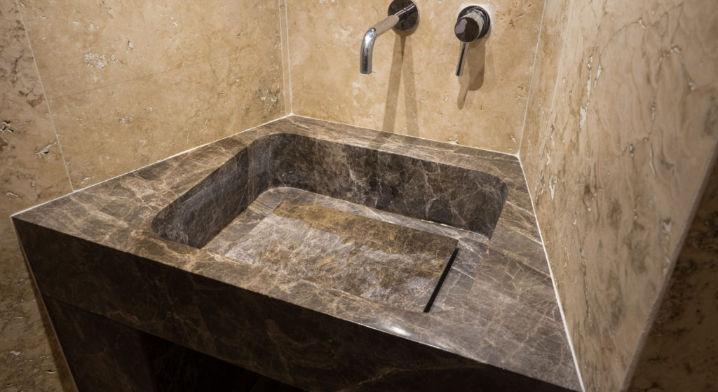 Lavabi bagno travertino pietre di rapolano