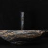 Oval marble washbasin "Ovetto New Gold Picasso"