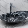 Lavabo in marmo "Ovetto New White Picasso"