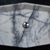 Lavabo rettangolare in marmo "Vassoio Lilac"