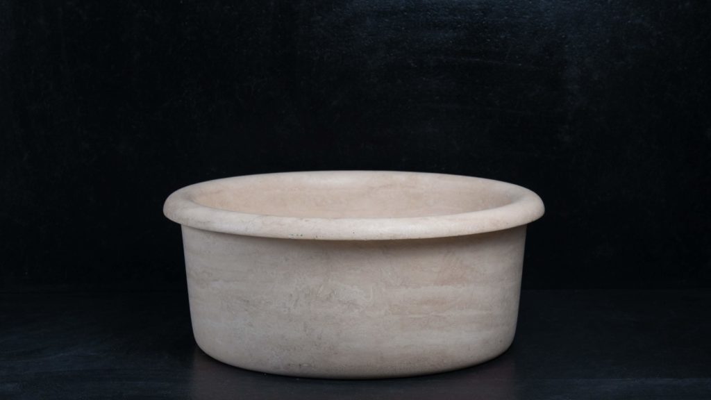 Travertine sink “Tondo”