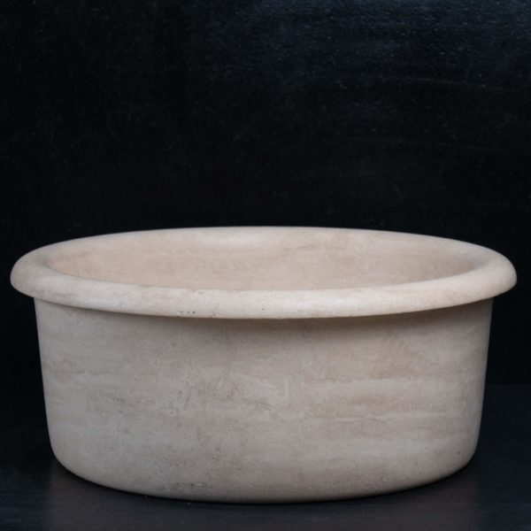 Travertine sink "Tondo"