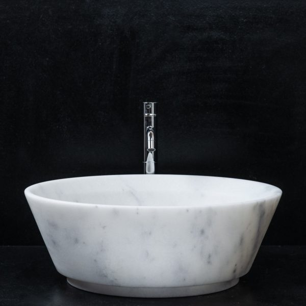 Large round marble washbasin "Simple CT"