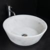 Large round marble washbasin "Simple CT"