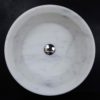 Lavabo tondo in marmo bianco "Simple CT"