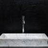 Rectangular marble washbasin "Pillow"