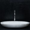 Lavabo ovale in travertino "Smooth Carrara T"