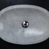Lavabo ovale in travertino "Smooth Carrara T"