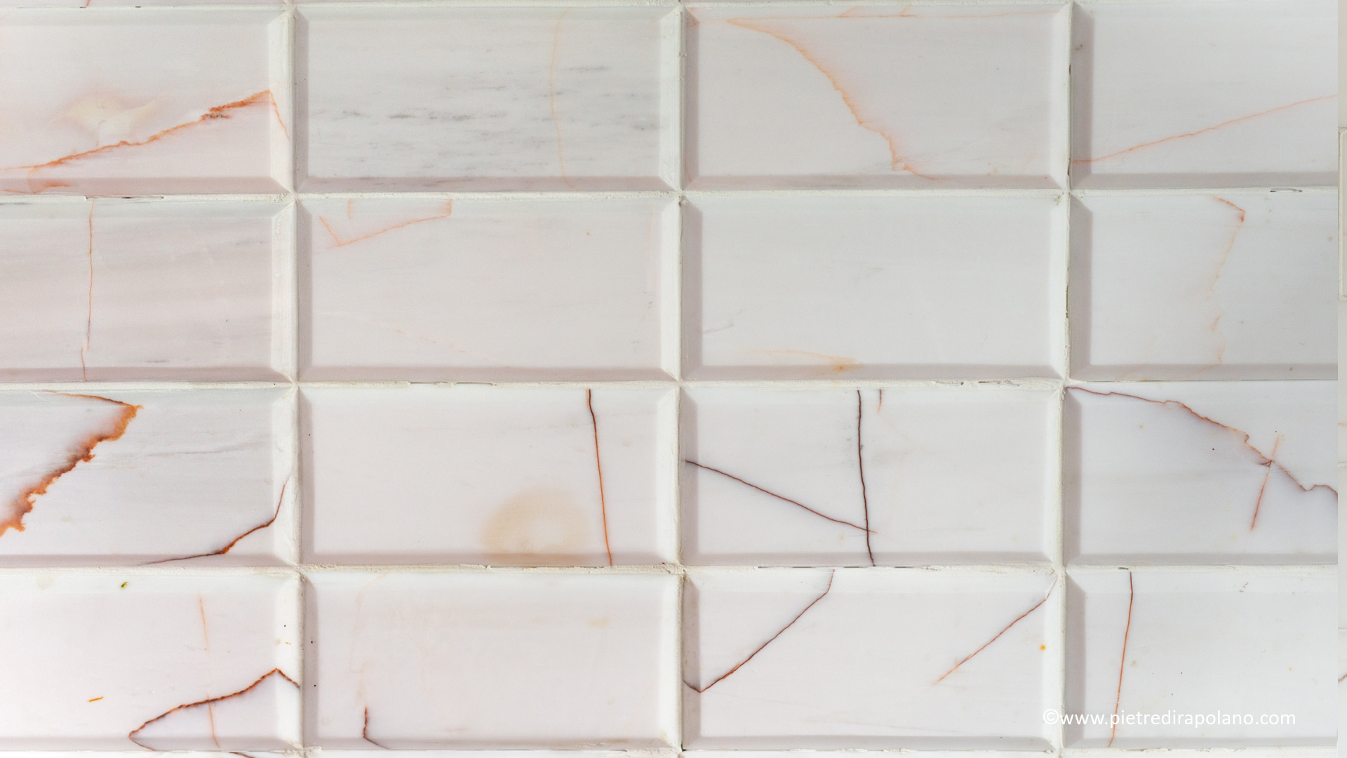 Diamond Tiles “Bianco Alba 7.5x15x1” Polished