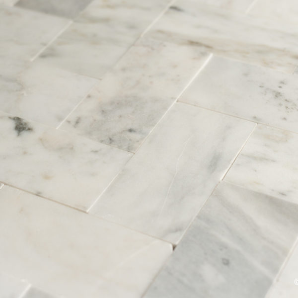 Marble tiles “Bianco T 7.5x15x1” Polished