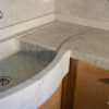 Marmor, im Lager „Bianco Carrara“
