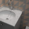 Marmor, im Lager „Bianco Carrara“
