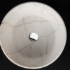 Large round Bianco Alba marble washbasin "Simple"
