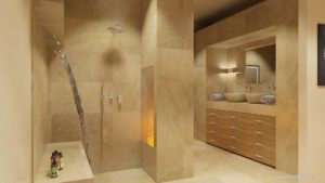 Bagno camino pdr travertino light blend