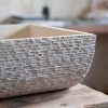 Designer travertine washbasin "Mustang"